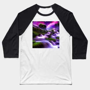 Fantasy of Flowing Water Baseball T-Shirt